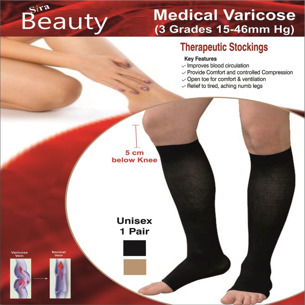 Sira Medical Antiskid Varicose Veins Graduate Calibrated Compression