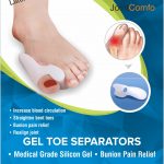 Sira Toe Separator Genuine Hallux Valgus Bicyclic Thumb Orthopaedic Braces to Correct Orthotics Daily Silicone Gel (white/Beige)