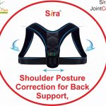 Sira Posture Correction for People having Desk Job, Suitable for Students , Shoulder Back Support, Brace Corset, Orthopedic Posture Correction, Spine Support Belt. (Unisex) Black